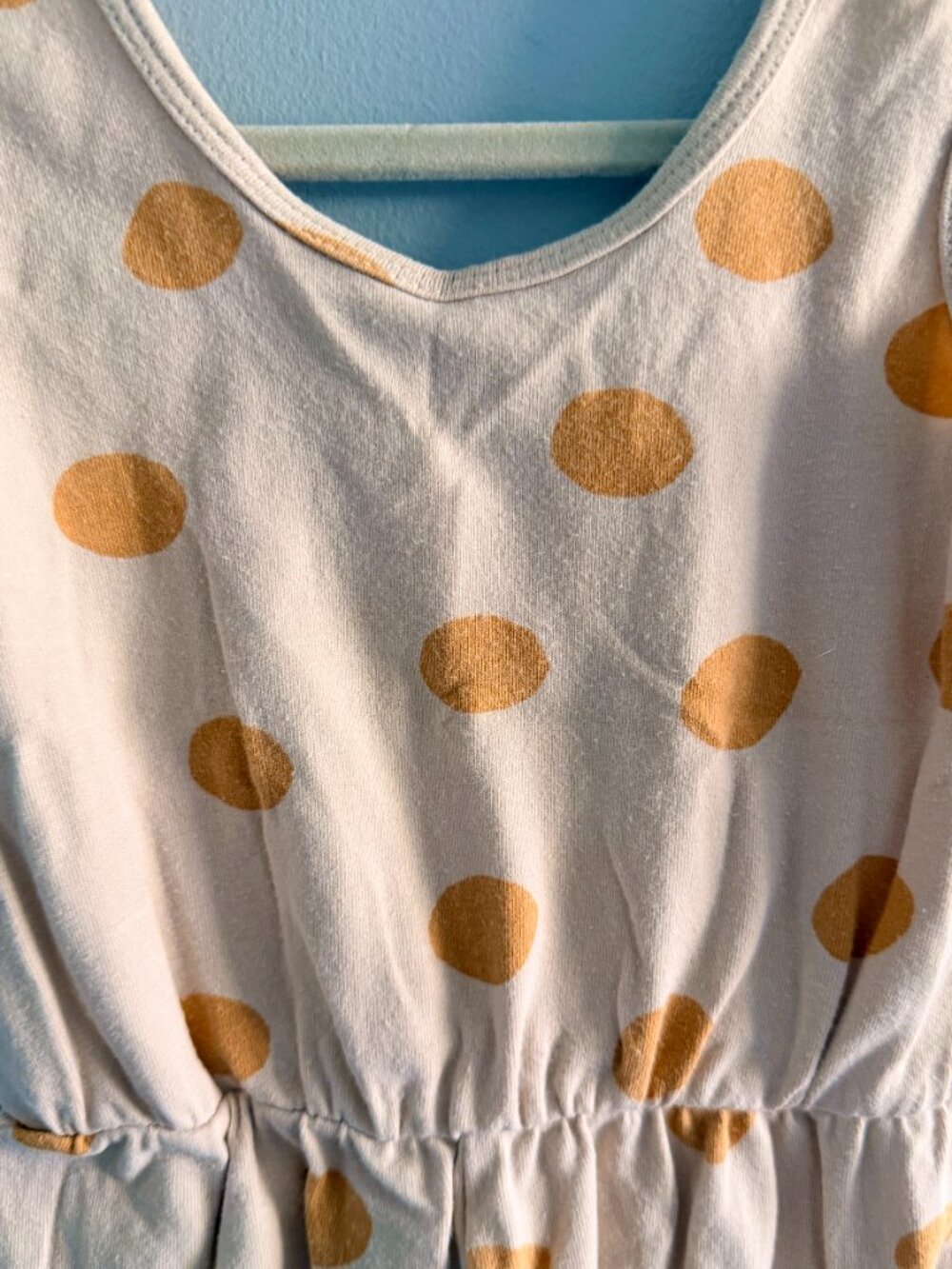 Alice + Ames The Tank Shortie Jumpsuit in Neutral Polka Dot GUC 4T - Picture 3 of 5